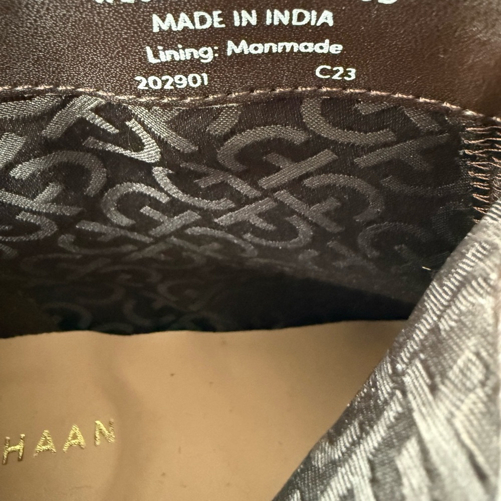 New Cole Haan Women’s  Leather Brown Ankle Boots Size 8B - Picture 6 of 7